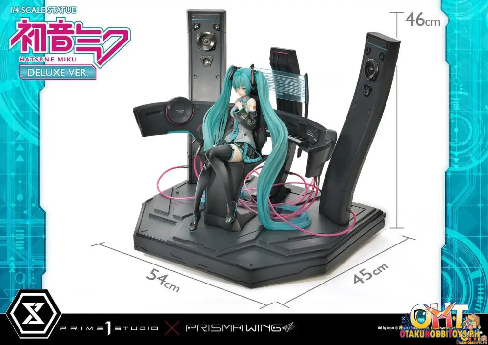 Prisma Wing Piapro Characters 1/4 Hatsune Miku ’Art By Neco’ Scale Statue Deluxe Bonus Version