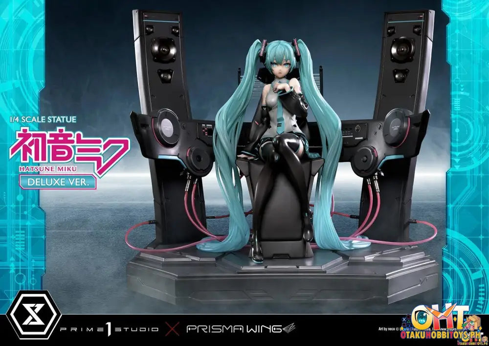 Prisma Wing Piapro Characters 1/4 Hatsune Miku ’Art By Neco’ Scale Statue Deluxe Bonus Version