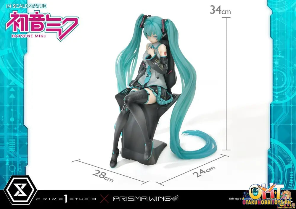 Prisma Wing Piapro Characters 1/4 Hatsune Miku ’Art By Neco’ Scale Statue Deluxe Bonus Version