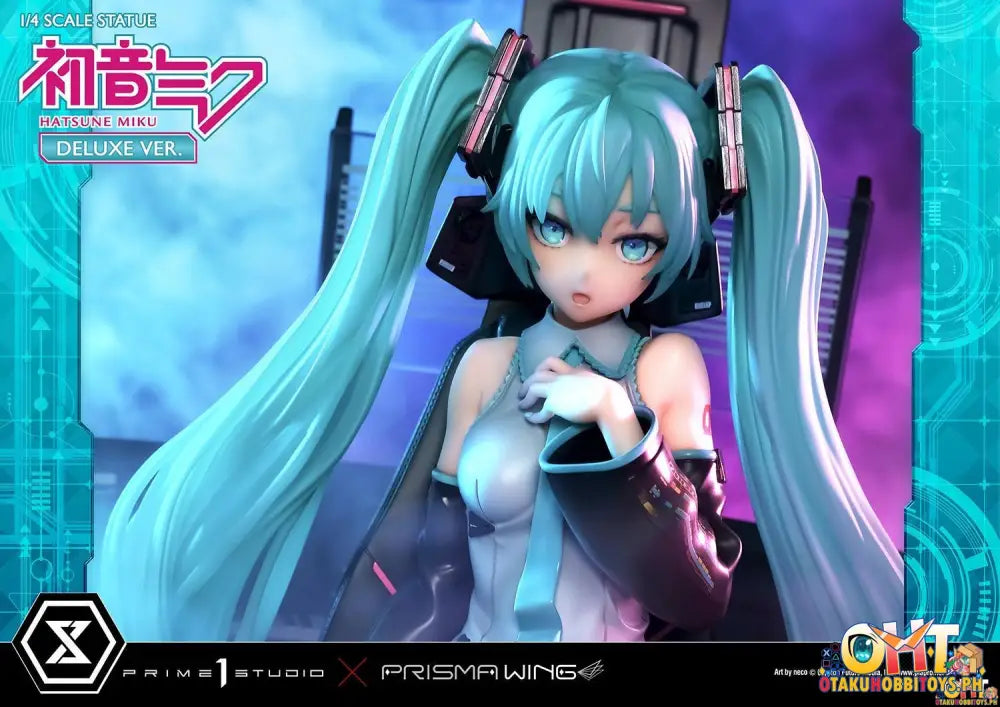 Prisma Wing Piapro Characters 1/4 Hatsune Miku ’Art By Neco’ Scale Statue Deluxe Bonus Version