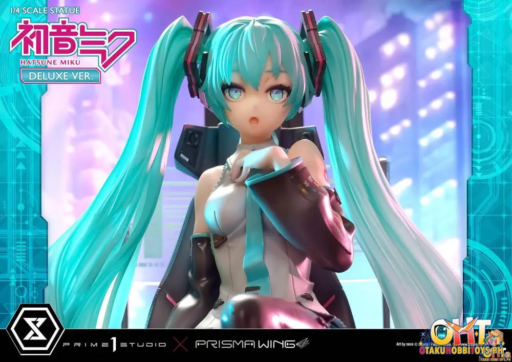 Prisma Wing Piapro Characters 1/4 Hatsune Miku ’Art By Neco’ Scale Statue Deluxe Bonus Version