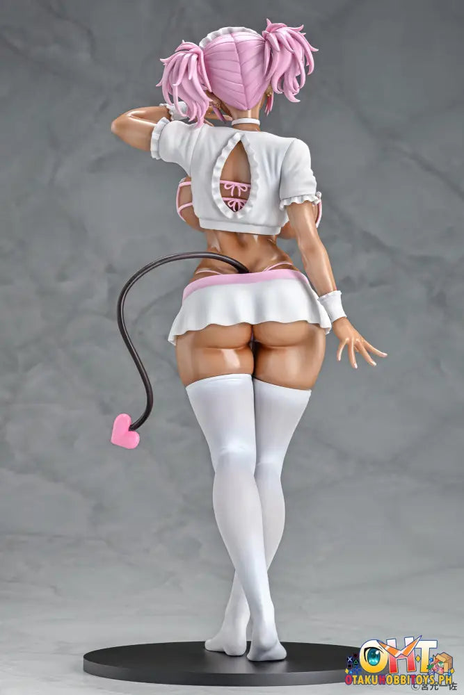 Q-Six 1/6 Black Gal Maid Succubus Cocoa Pink Ver. Scale Figure