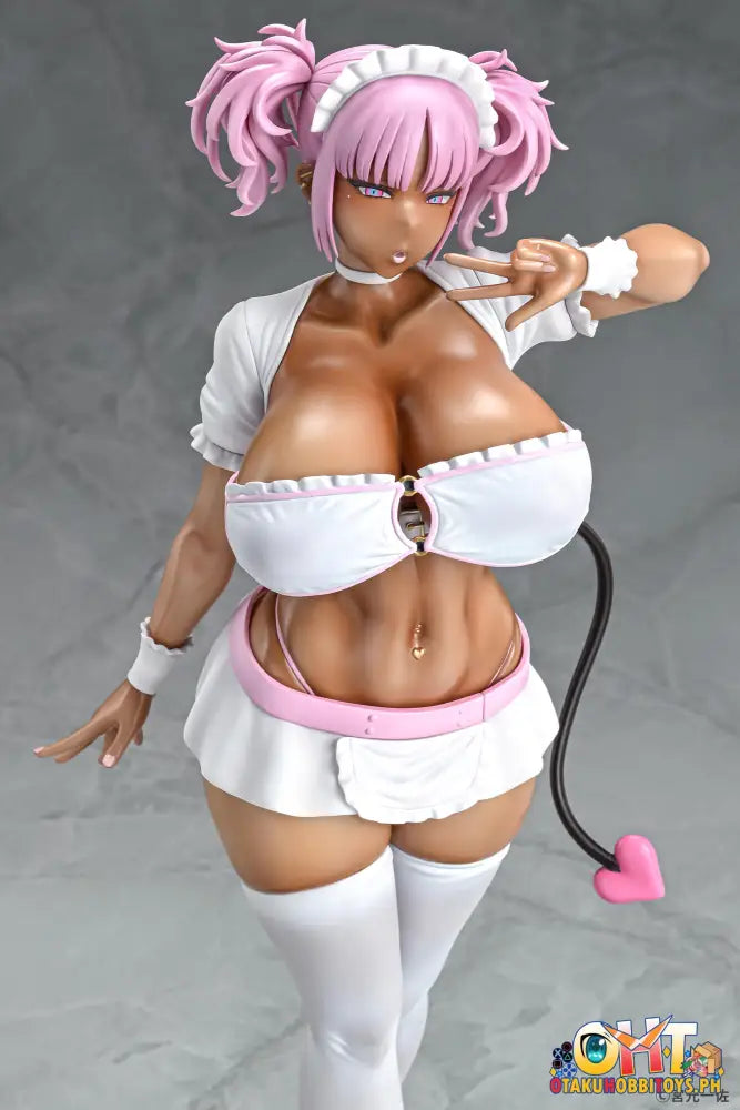 Q-Six 1/6 Black Gal Maid Succubus Cocoa Pink Ver. Scale Figure