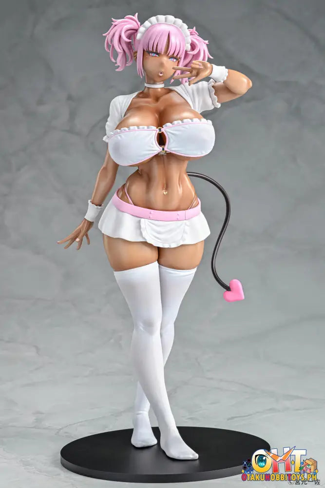 Q-Six 1/6 Black Gal Maid Succubus Cocoa Pink Ver. Scale Figure