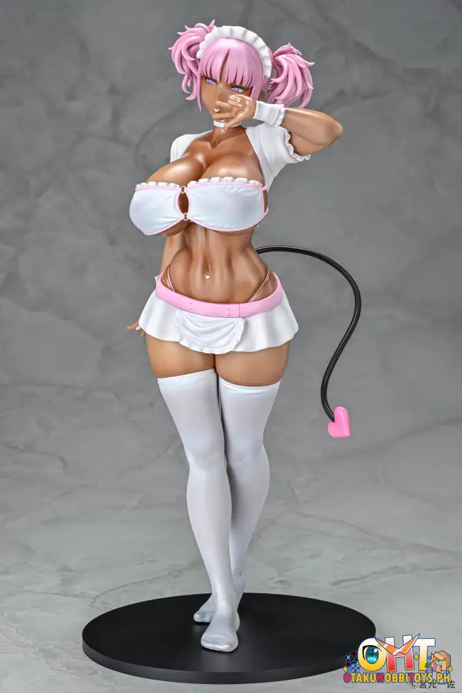 Q-Six 1/6 Black Gal Maid Succubus Cocoa Pink Ver. Scale Figure