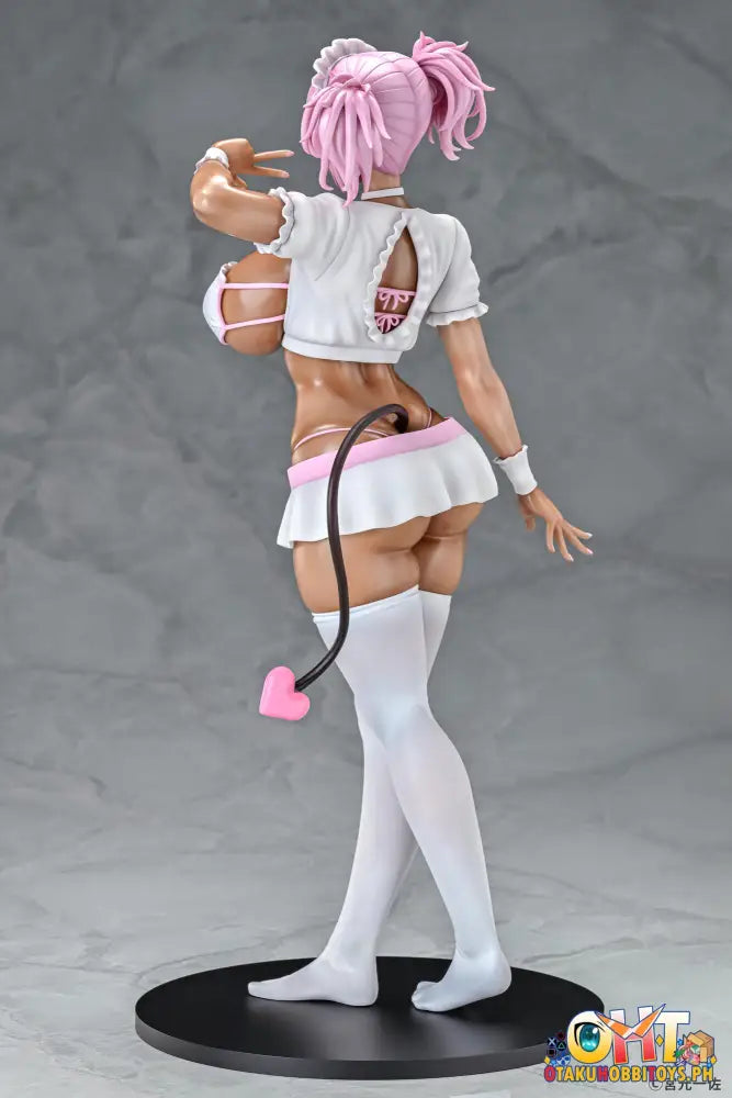 Q-Six 1/6 Black Gal Maid Succubus Cocoa Pink Ver. Scale Figure