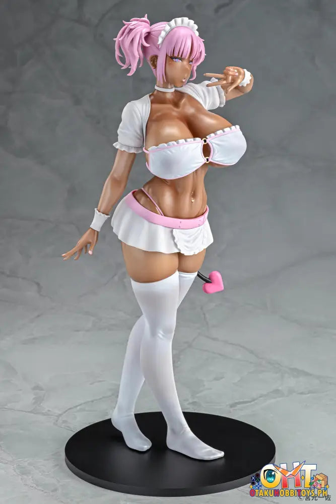 Q-Six 1/6 Black Gal Maid Succubus Cocoa Pink Ver. Scale Figure