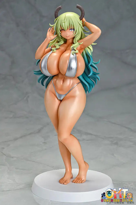 Q-Six Miss Kobayashis Dragon Maid 1/7 Lucoa Bikini Style Suntan Ver. Scale Figure