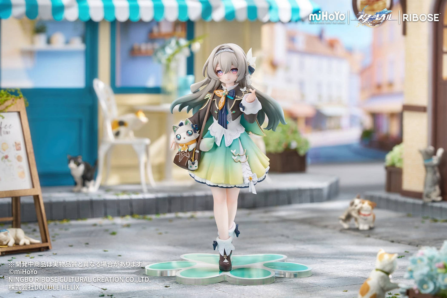 RIBOSE RISE UP+ Honkai: Star Rail Chibi Cat Series Figure Firefly Ver.