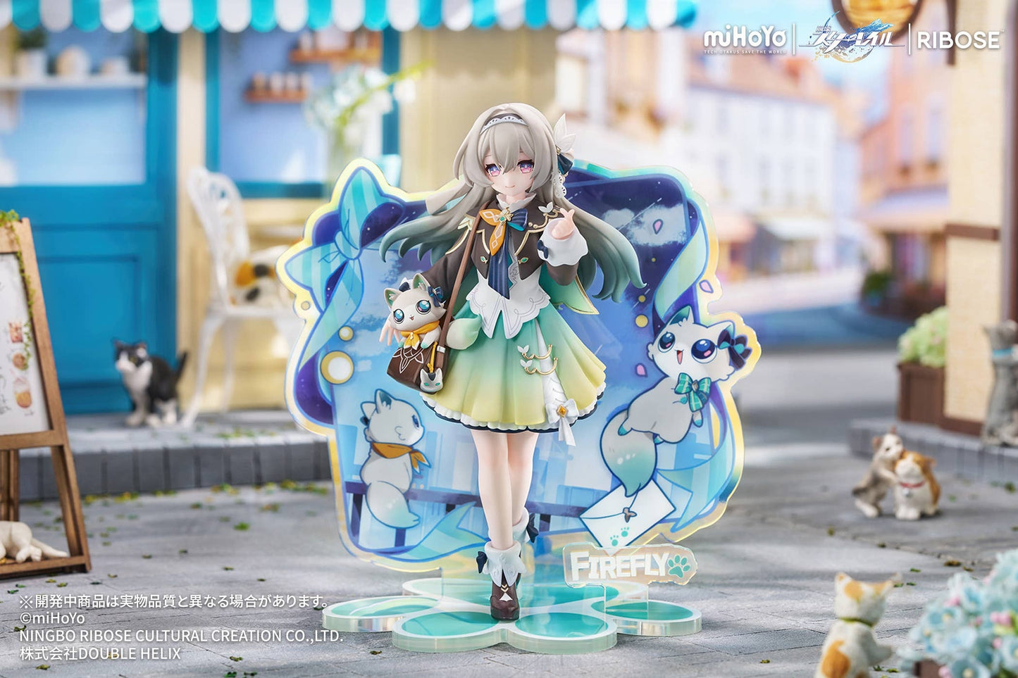 RIBOSE RISE UP+ Honkai: Star Rail Chibi Cat Series Figure Firefly Ver.
