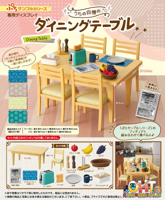 Re-Ment Petit Sample Dining Table [Box Of 3] Trading Figure