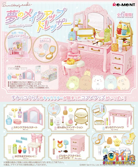 Re - Ment Sumikko Gurashi Sumikko Dresser [Box Of 6] Trading Figure
