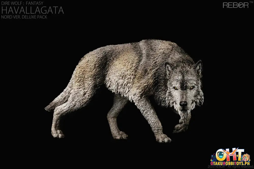 Rebor 1:11±1 Dire Wolf: Fantasy Giant Wolf Mount Havallagata Nord Ver. Deluxe Pack Articulated