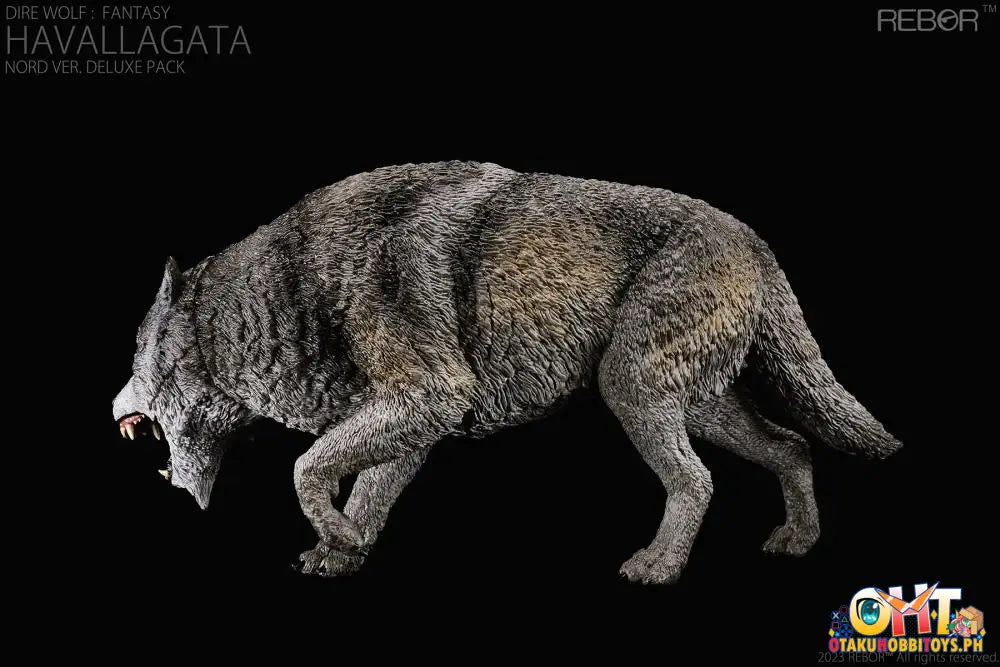 Rebor 1:11±1 Dire Wolf: Fantasy Giant Wolf Mount Havallagata Nord Ver. Deluxe Pack Articulated