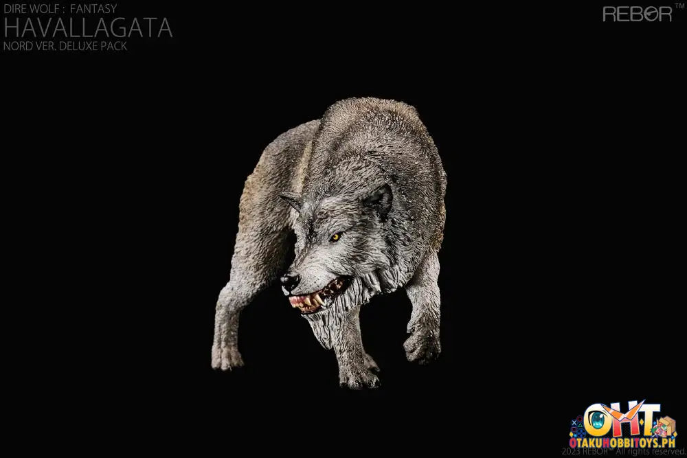 Rebor 1:11±1 Dire Wolf: Fantasy Giant Wolf Mount Havallagata Nord Ver. Deluxe Pack Articulated