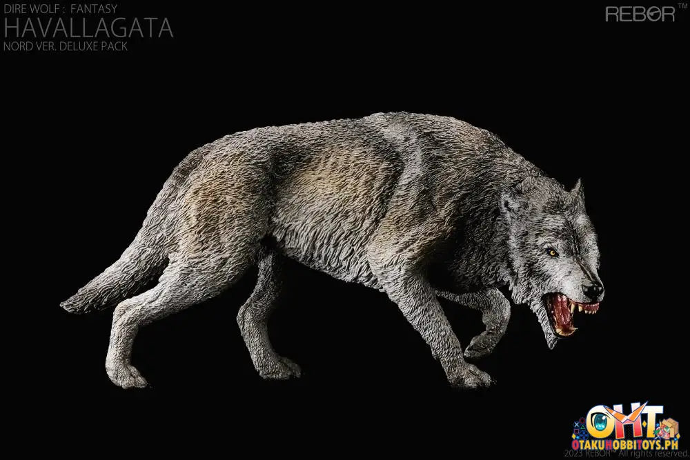 Rebor 1:11±1 Dire Wolf: Fantasy Giant Wolf Mount Havallagata Nord Ver. Deluxe Pack Articulated