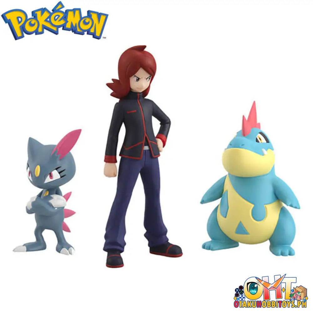 [Reissue] Bandai Pokemon Scale World Johto Silver & Croconaw Sneasel W/O Gum