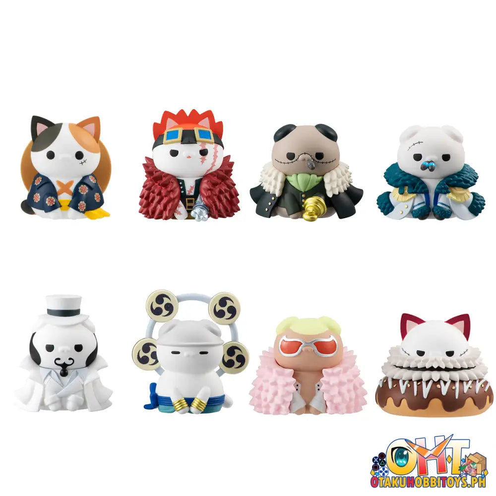 [Reissue] Megahouse Mega Cat Project Nyan Piece Ver. Luffy And Rivals [Set Of 8]