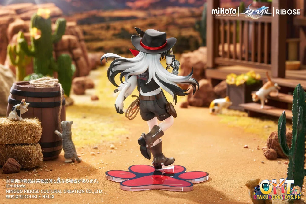 RIBOSE Honkai: Star Rail Rise Up+ Chibi Cat Series Figure Boothill Ver. - Scale Figure