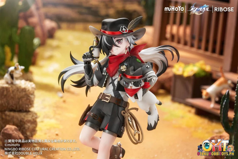 RIBOSE Honkai: Star Rail Rise Up+ Chibi Cat Series Figure Boothill Ver. - Scale Figure