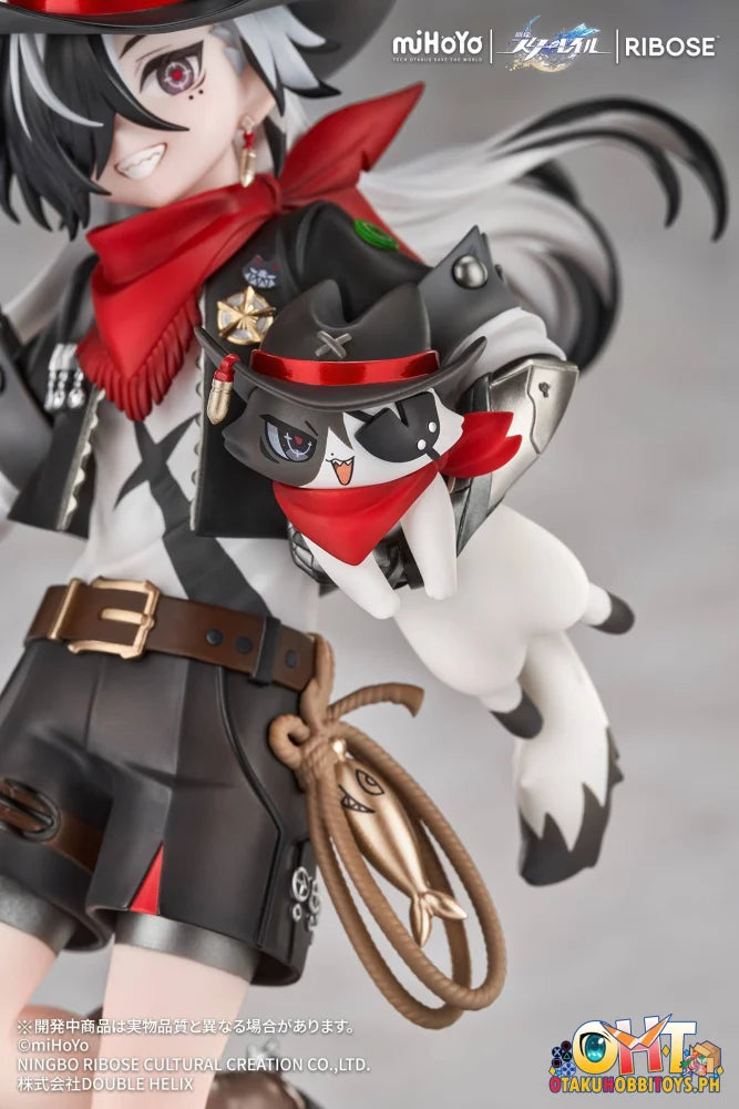 RIBOSE Honkai: Star Rail Rise Up+ Chibi Cat Series Figure Boothill Ver. - Scale Figure