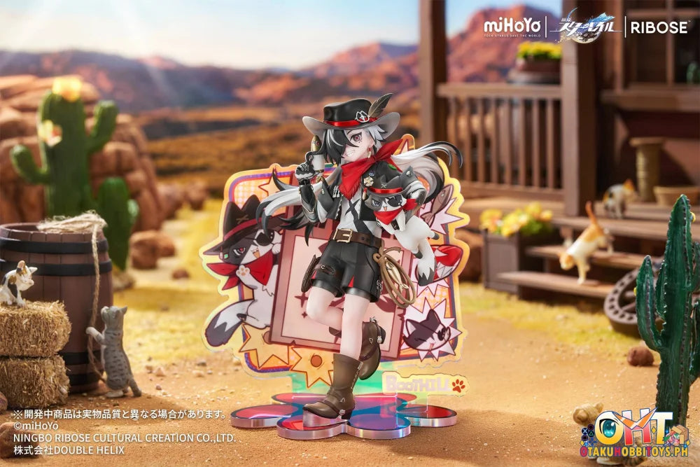 RIBOSE Honkai: Star Rail Rise Up+ Chibi Cat Series Figure Boothill Ver. - Scale Figure