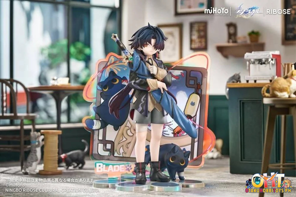 RIBOSE RISE UP+ Honkai: Star Rail Chibi Cat Series Figure Blade Ver - Scale Figure