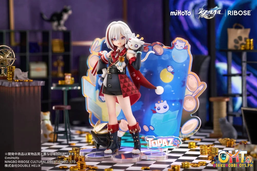 RIBOSE RISE UP+ Honkai: Star Rail Chibineko Series Figure Topaz & Numby Ver. Scale Figure