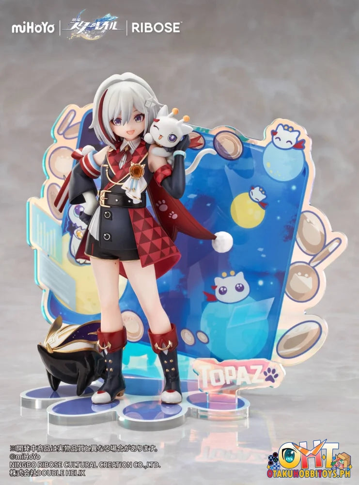 RIBOSE RISE UP+ Honkai: Star Rail Chibineko Series Figure Topaz & Numby Ver. Scale Figure