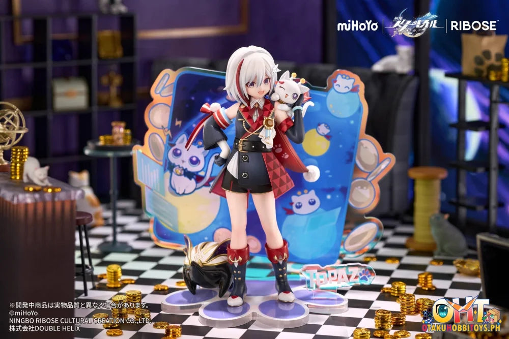 RIBOSE RISE UP+ Honkai: Star Rail Chibineko Series Figure Topaz & Numby Ver. Scale Figure