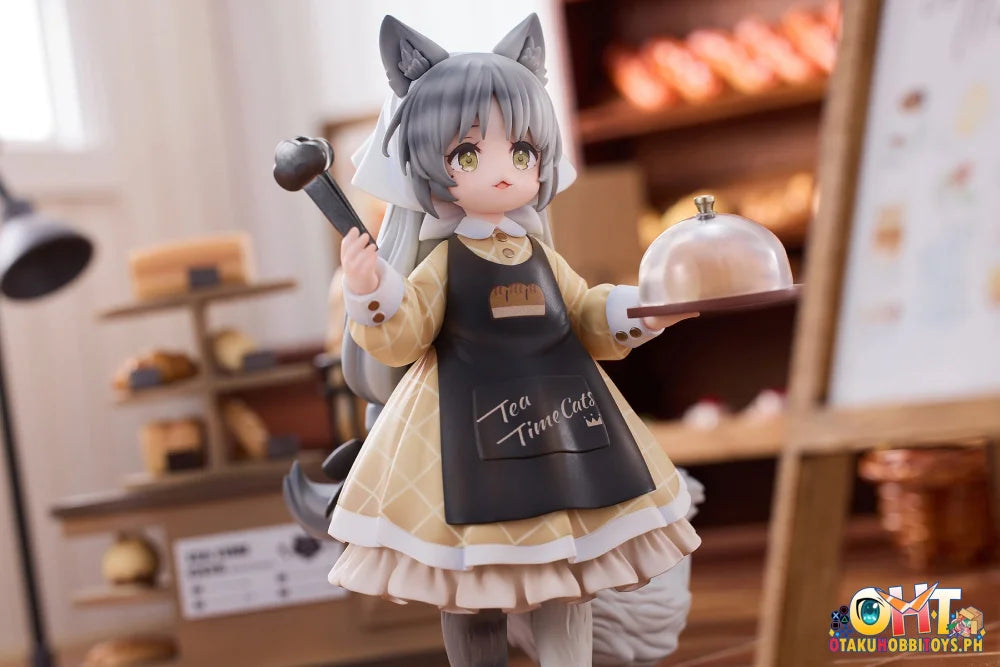 Riobose Tea Time Cats - Cat Town Bakery Staff & Customer Set Scale Figure