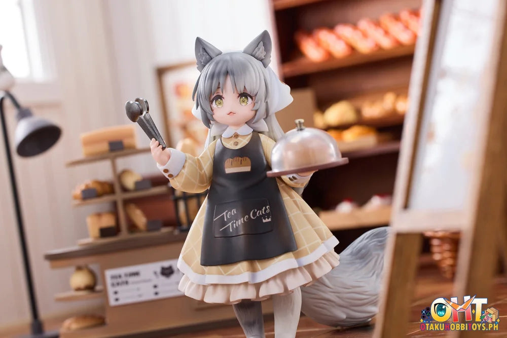 Riobose Tea Time Cats - Cat Town Bakery Staff & Customer Set Scale Figure