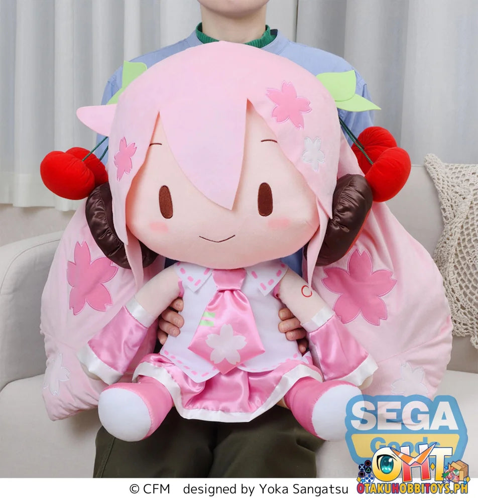 SEGA Character Vocal Series 01: Hatsune Miku fuwa petit ’Sakura Miku’ Dodeka Jumbo Plush Plush Doll Prize Figure