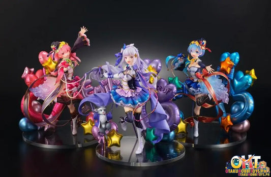 Shibuya Scramble 1/7 Emilia Rem And Ram Idol Ver Set