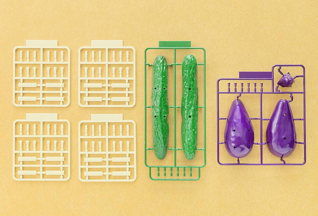 StudioSYUTO Shoryo Uma Plastic Model Cucumber & Eggplant