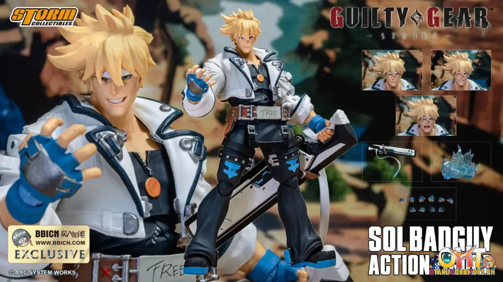 Storm Collectibles Guilty Gear Strive Sol Badguy Acsb01Bl Articulated Figure