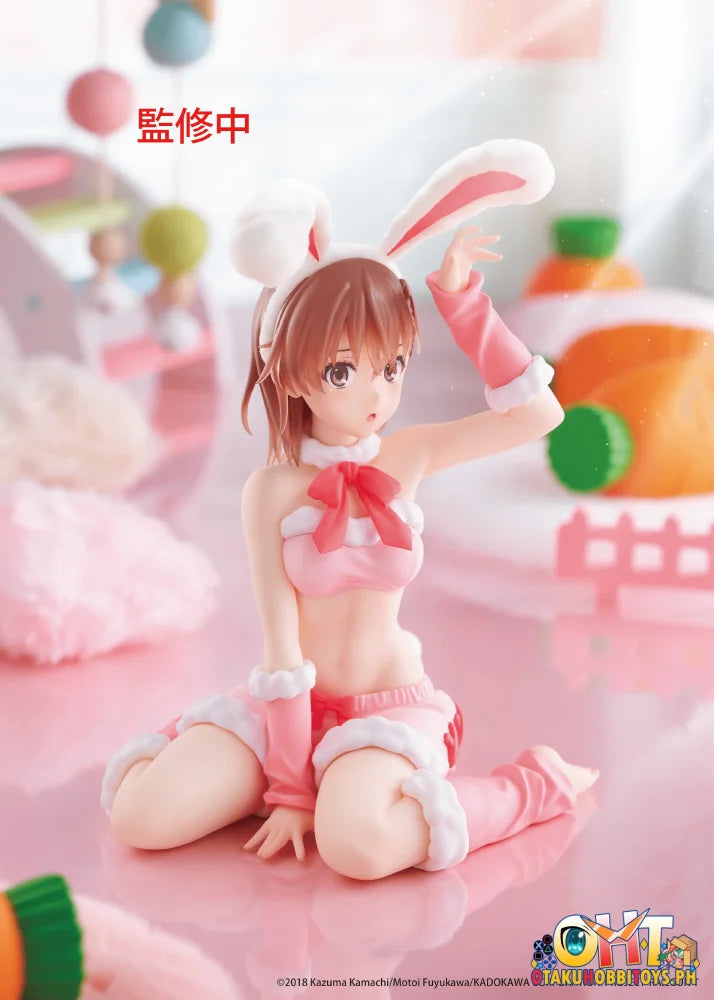 TAITO A Certain Scientific Railgun MOFLOCK Figure - Mikoto Misaka (Fluffy Bunny Ver.) - Prize Figure