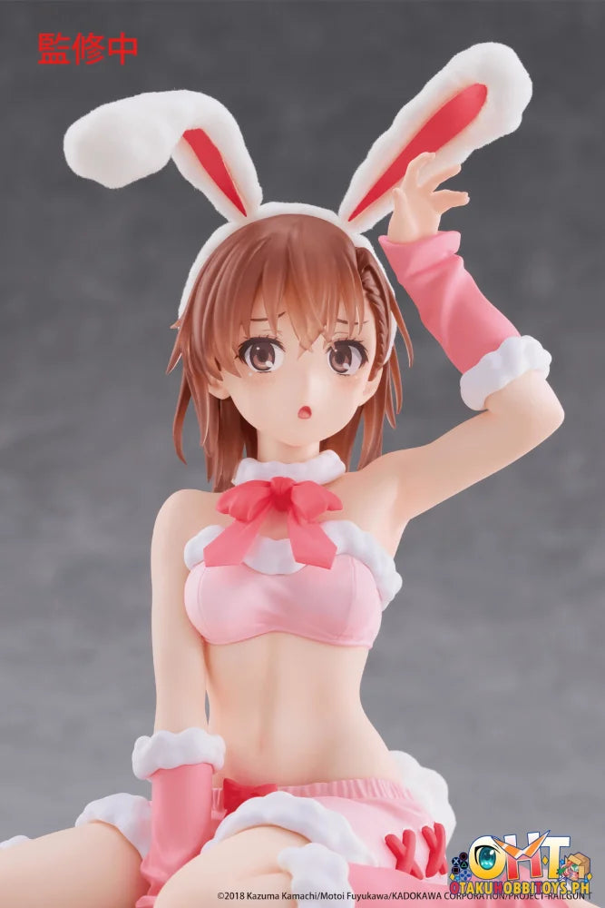 TAITO A Certain Scientific Railgun MOFLOCK Figure - Mikoto Misaka (Fluffy Bunny Ver.) - Prize Figure