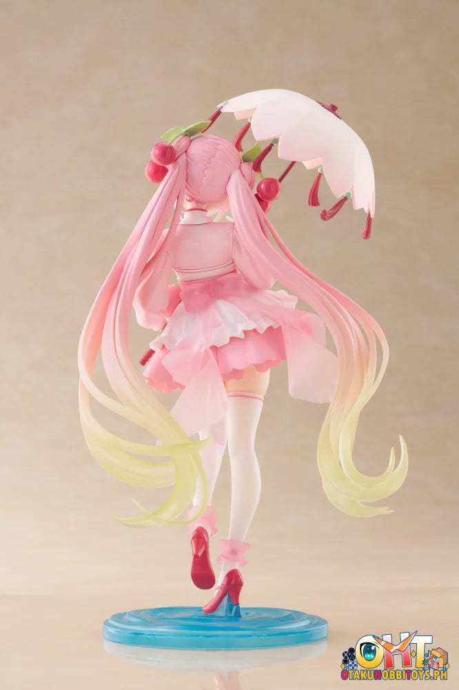 TAITO Hatsune Miku Sakura Miku AMP+ Figure (Sakura Dress Ver.) Prize Figure