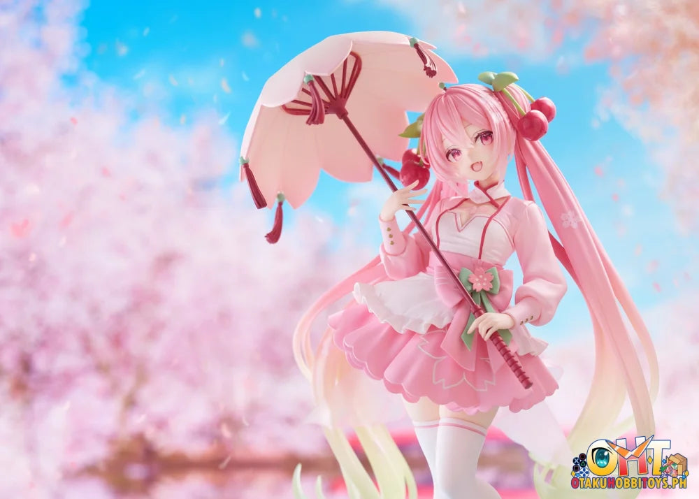 TAITO Hatsune Miku Sakura Miku AMP+ Figure (Sakura Dress Ver.) Prize Figure