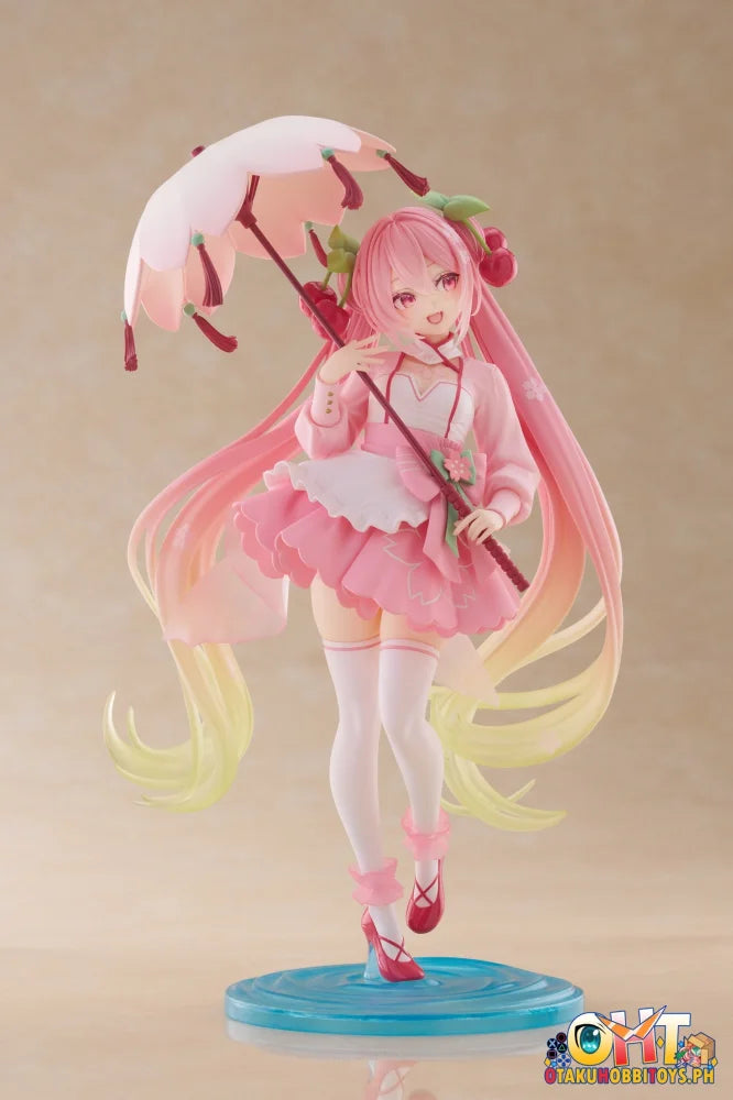 TAITO Hatsune Miku Sakura Miku AMP+ Figure (Sakura Dress Ver.) Prize Figure