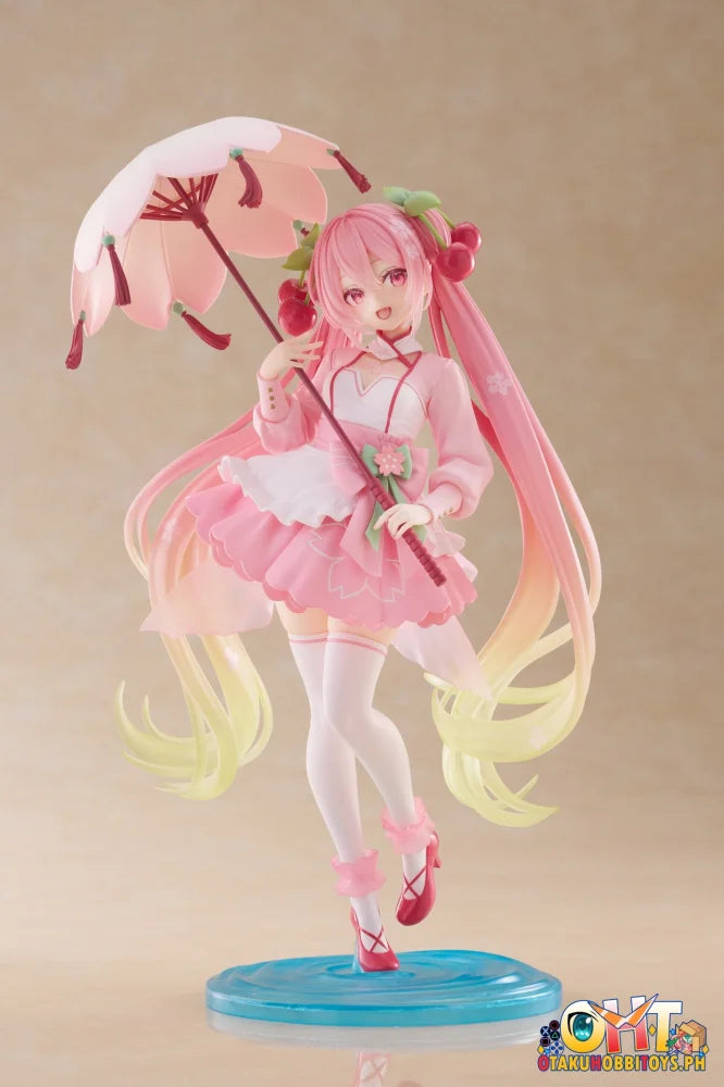 TAITO Hatsune Miku Sakura Miku AMP+ Figure (Sakura Dress Ver.) Prize Figure