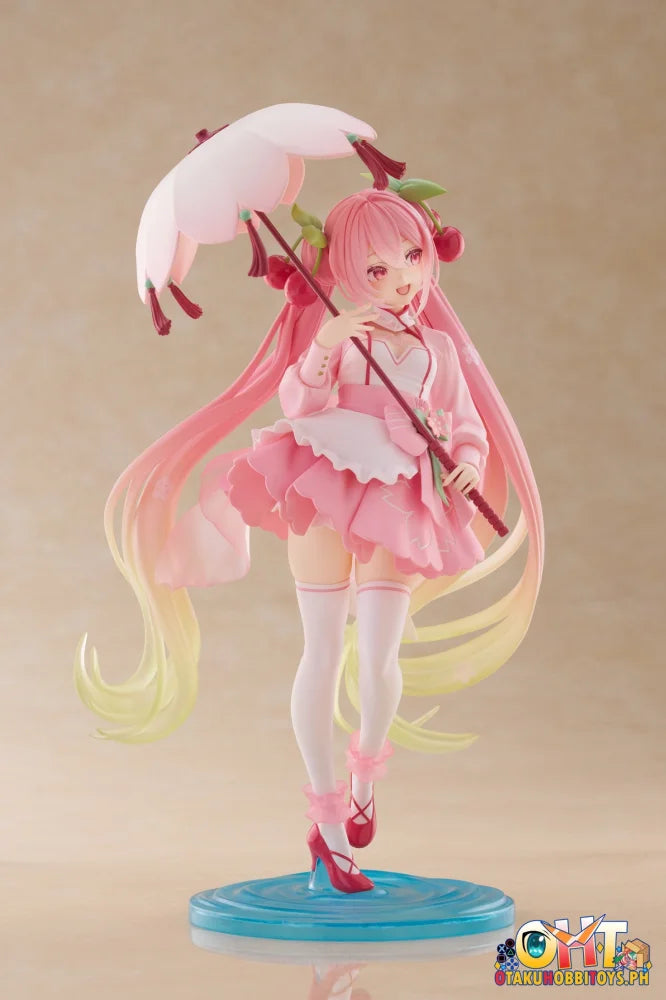 TAITO Hatsune Miku Sakura Miku AMP+ Figure (Sakura Dress Ver.) Prize Figure