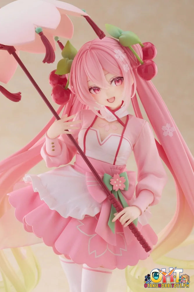 TAITO Hatsune Miku Sakura Miku AMP+ Figure (Sakura Dress Ver.) Prize Figure
