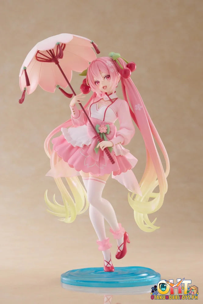 TAITO Hatsune Miku Sakura Miku AMP+ Figure (Sakura Dress Ver.) Prize Figure