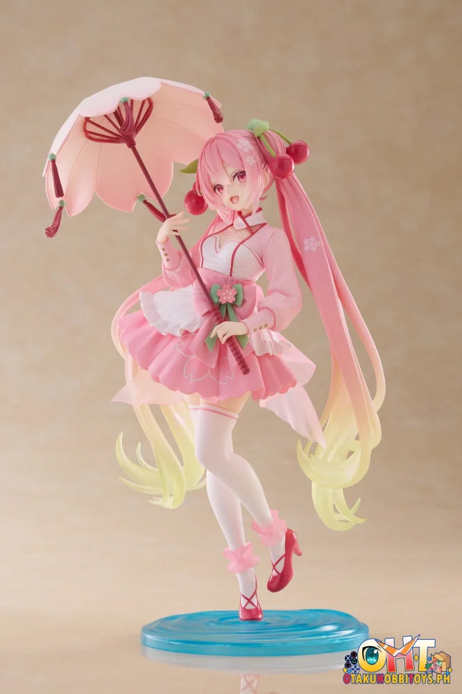 TAITO Hatsune Miku Sakura Miku AMP+ Figure (Sakura Dress Ver.) Prize Figure