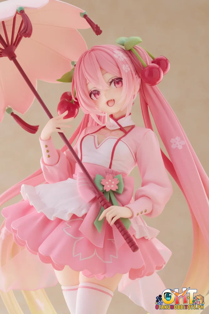 TAITO Hatsune Miku Sakura Miku AMP+ Figure (Sakura Dress Ver.) Prize Figure