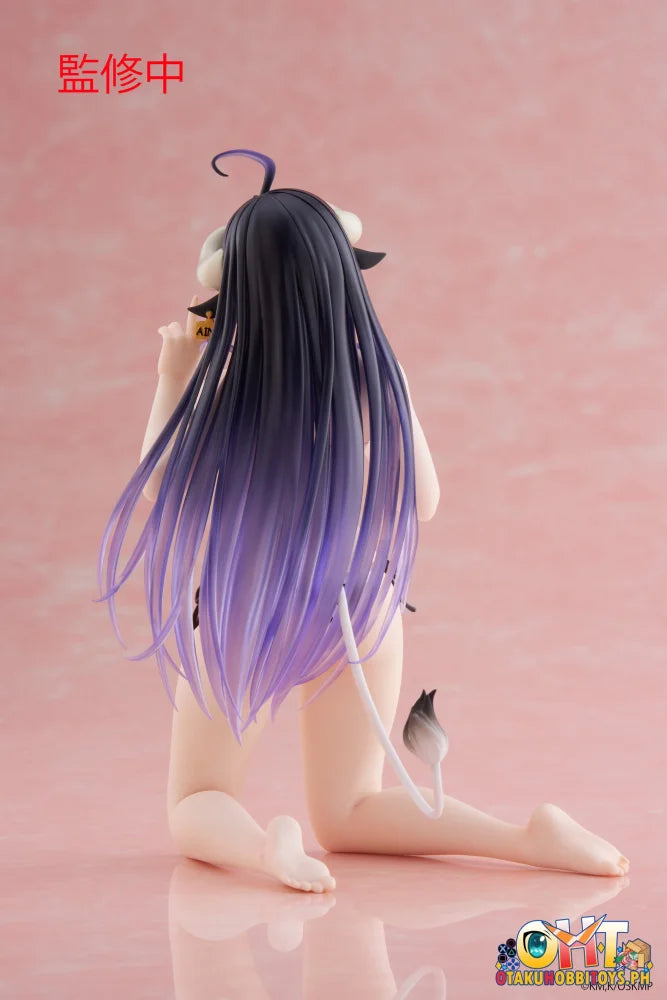 Taito Overlord Desktop Cute Figure - Albedo (Cow-Print Swimsuit Ver.) Scale
