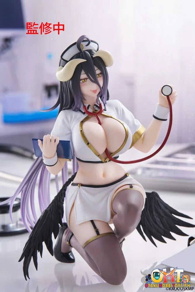 TAITO Overlord Desktop Cute Figure - Albedo (Nurse Ver.) Prize Figure