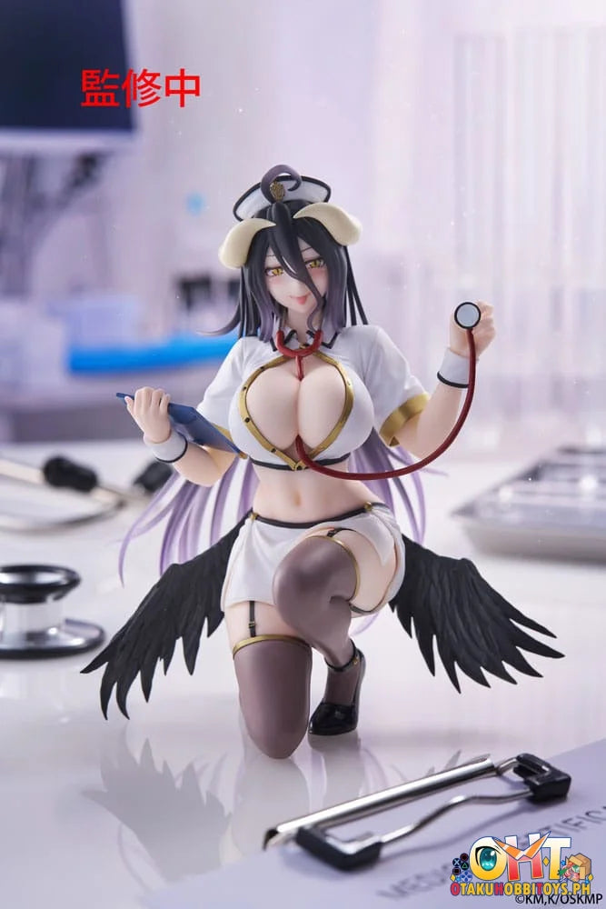 TAITO Overlord Desktop Cute Figure - Albedo (Nurse Ver.) Prize Figure